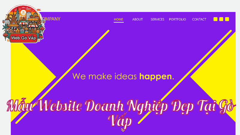 Mẫu Website Doanh Nghiệp Đẹp Tại Gò Vấp